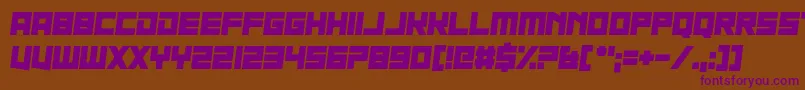 Шрифт Nau Sea – фиолетовые шрифты на коричневом фоне