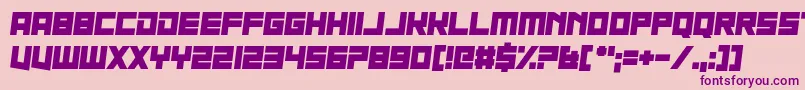 Nau Sea-fontti – violetit fontit vaaleanpunaisella taustalla