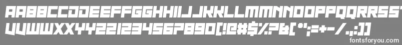 Nau Sea Font – White Fonts on Gray Background