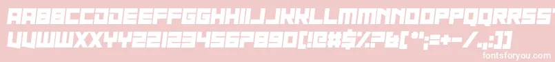 Шрифт Nau Sea – белые шрифты на розовом фоне