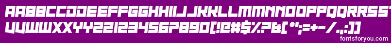 Nau Sea-fontti – valkoiset fontit violetilla taustalla