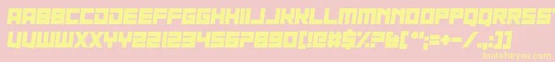 Nau Sea Font – Yellow Fonts on Pink Background