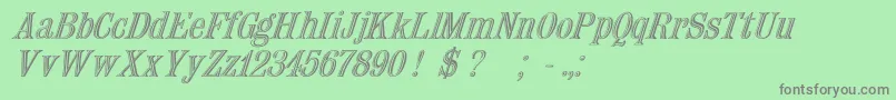Подробнее о шрифте Nauert Italic Шрифт Nauert Italic – серые шрифты на зелёном фоне