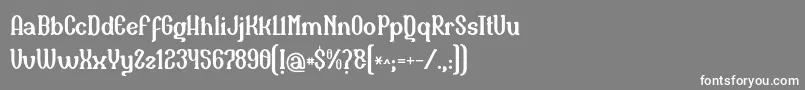Naula Font – White Fonts on Gray Background