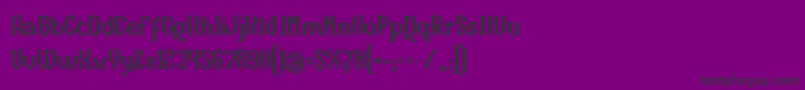 フォントNaula – 紫の背景に黒い文字