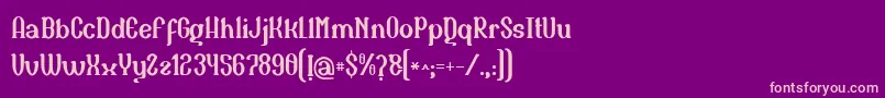 More about Naula Font Naula Font – Pink Fonts on Purple Background