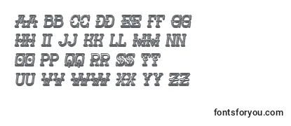 Обзор шрифта Nautica3D Italic