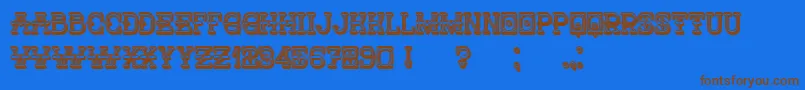 More about Nautica3D Font Nautica3D Font – Brown Fonts on Blue Background