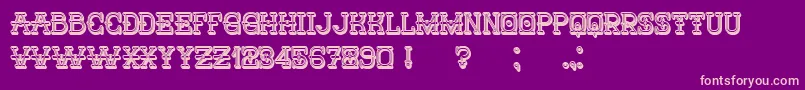 Nautica3D Font – Pink Fonts on Purple Background