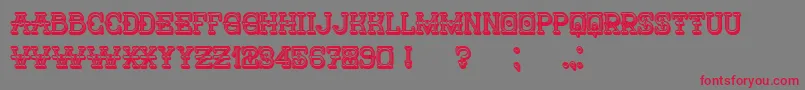 More about Nautica3D Font Nautica3D Font – Red Fonts on Gray Background