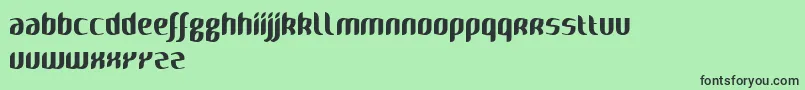 Naya Font – Black Fonts on Green Background