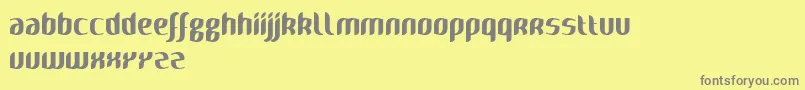 Naya Font – Gray Fonts on Yellow Background