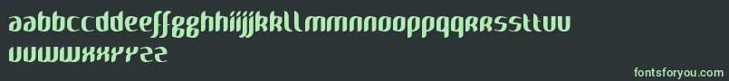 Naya-fontti – vihreät fontit mustalla taustalla