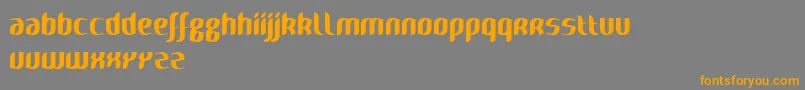 Naya Font – Orange Fonts on Gray Background