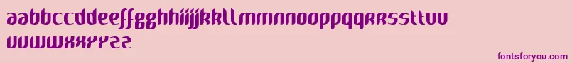 Naya Font – Purple Fonts on Pink Background