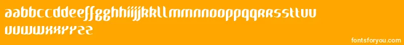 Naya Font – White Fonts on Orange Background