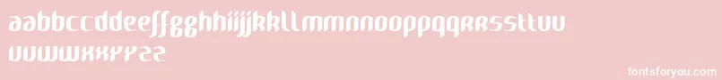 Naya Font – White Fonts on Pink Background