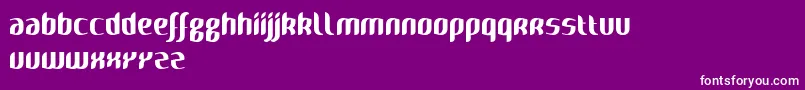 Naya Font – White Fonts on Purple Background