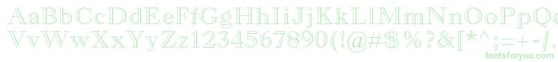 MonotypeoldstylemtstdBdout-Schriftart – Grüne Schriften auf weißem Hintergrund