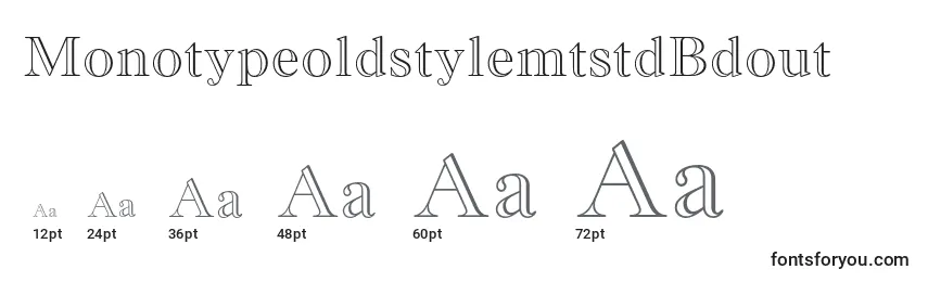 MonotypeoldstylemtstdBdout Font Sizes