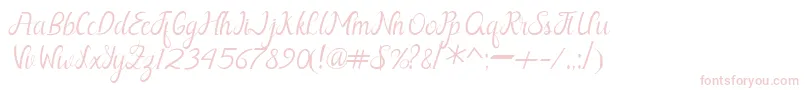 Nayla Free Font – Pink Fonts on White Background