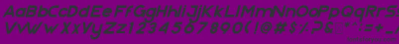 Nazegul Italic Font – Black Fonts on Purple Background