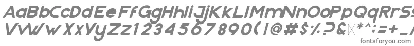 Czcionka Nazegul Italic – szare czcionki