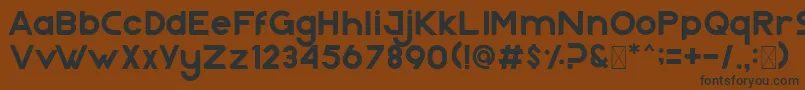 Nazegul Regular Font – Black Fonts on Brown Background