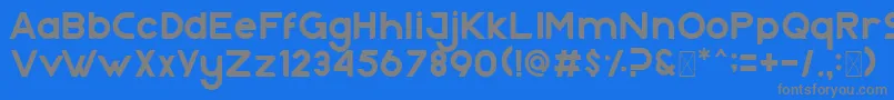 Nazegul Regular Font – Gray Fonts on Blue Background