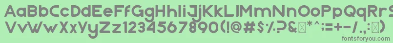 Nazegul Regular Font – Gray Fonts on Green Background