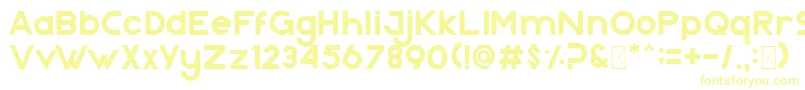 Nazegul Regular Font – Yellow Fonts on White Background