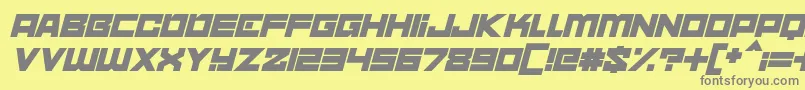 fuente nebulari italic – Fuentes Grises Sobre Fondo Amarillo