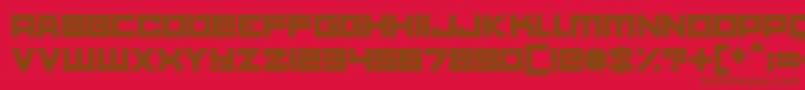 nebulari Font – Brown Fonts on Red Background