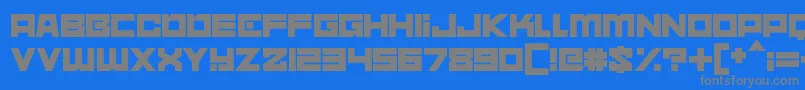 nebulari Font – Gray Fonts on Blue Background