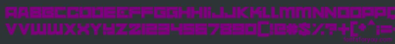 フォントnebulari – 黒い背景に紫のフォント