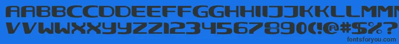 NEC      Font – Black Fonts on Blue Background