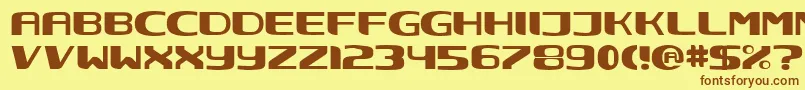 NEC      Font – Brown Fonts on Yellow Background