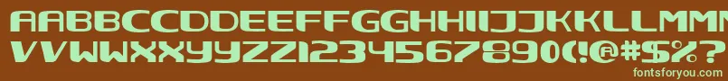 NEC      Font – Green Fonts on Brown Background