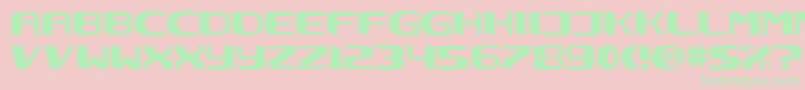 NEC      Font – Green Fonts on Pink Background