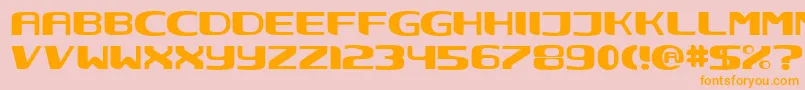 NEC      Font – Orange Fonts on Pink Background