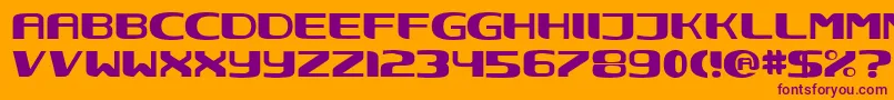 NEC      Font – Purple Fonts on Orange Background