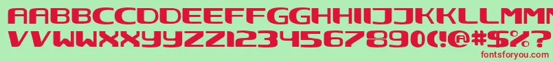 NEC      Font – Red Fonts on Green Background