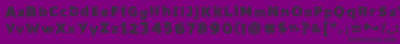 Needlework Good Font – Black Fonts on Purple Background