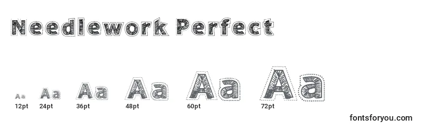Needlework Perfect Font Sizes