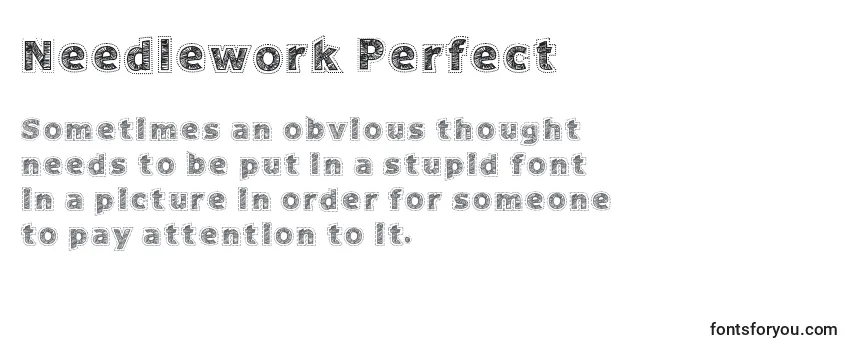 Needlework Perfect Font