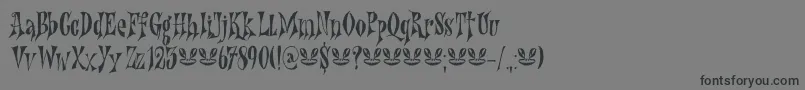 Nefarious DEMO Font – Black Fonts on Gray Background