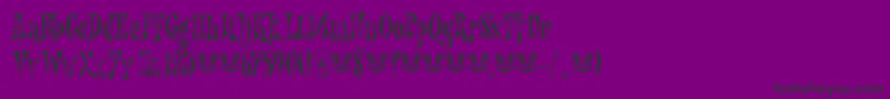 Nefarious DEMO Font – Black Fonts on Purple Background