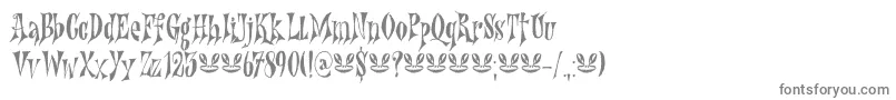 Nefarious DEMO Font – Gray Fonts on White Background