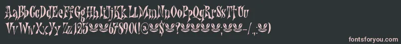 Nefarious DEMO Font – Pink Fonts on Black Background
