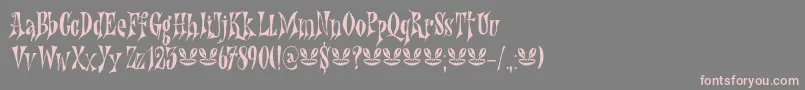 Nefarious DEMO Font – Pink Fonts on Gray Background